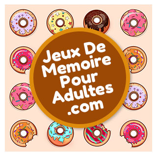 Jeu de société de mémoire en ligne pour les personnes âgées et les adultes niveau facile: Les beignets