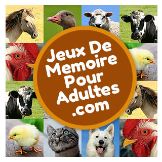 Jeu de société de mémoire en ligne pour les seniors, personnes âgées et les adultes: La ferme