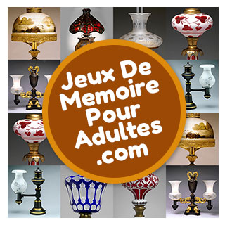 Jeux de mémoire gratuits pour adultes, pour les seniors et pour personnes âgées avec 16 cartes: Les lampes