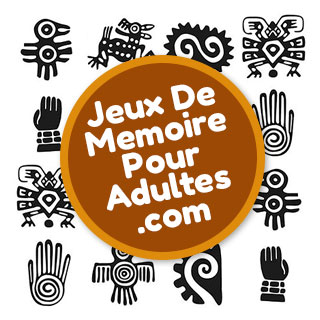 Jeux de mémoire en ligne pour adultes, pour les seniors et pour personnes âgées avec 20 cartes pour jouer: Art précolombien