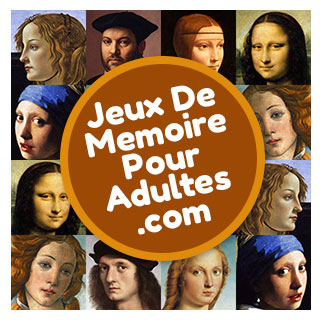 Jeux de mémoire gratuits en ligne pour les personnes âgées et pour seniors: Portraits de la Renaissance