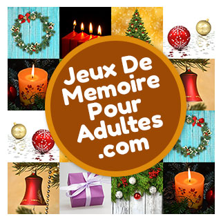 Jeux de mémoire en ligne pour les adultes et les personnes âgées niveau difficile avec 30 cartes: Noël