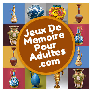 Jeu de société de mémoire gratuit en ligne pour les personnes âgées et les seniors niveau difficile: Vases