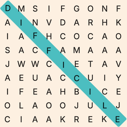 Mots mêlés niveau difficile